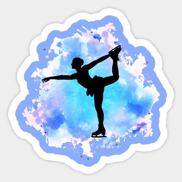 Skater on a Cloud Sticker by laurie3